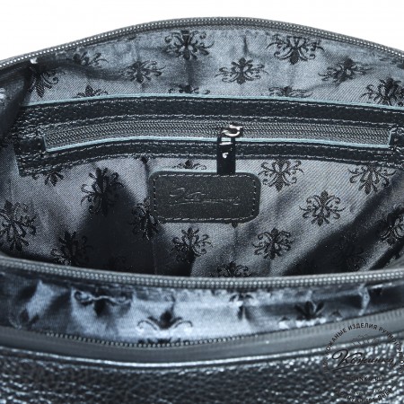  Женская кожаная сумка-трансформер "Ливадия" (черная)